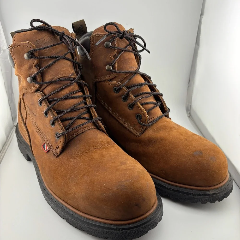 Red Wing 4215 DynaForce Work Boots 10 Brown Waterproof Safety Toe EH USA